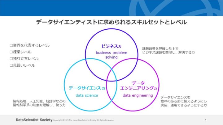 データサイエンティストに求められるスキルセットとレベル