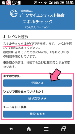 スキルチェック